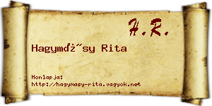 Hagymásy Rita névjegykártya